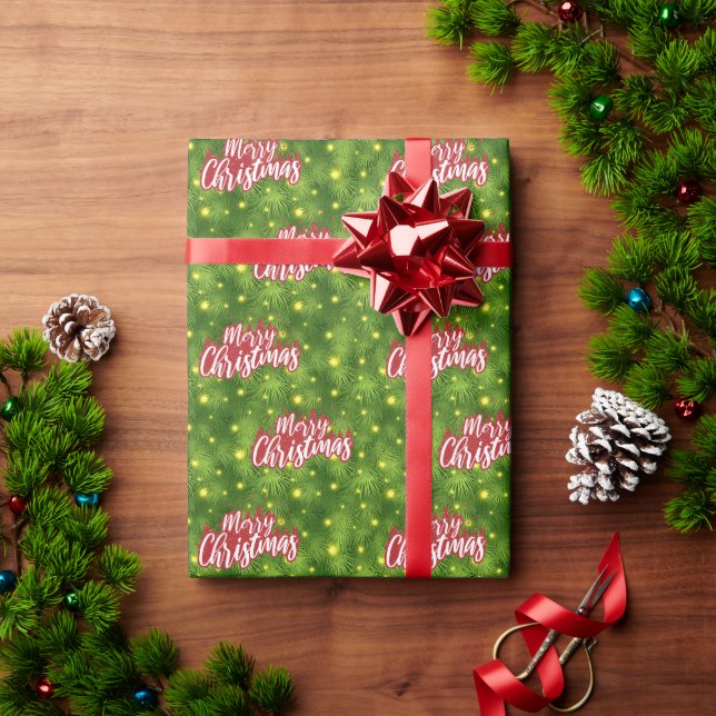 Papier Cadeau Joyeux papier d'enveloppement de Noël (Cadeau de vacances)