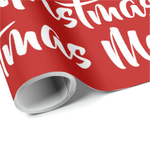 Papier Cadeau Joyeux papier d'enveloppement de Noël