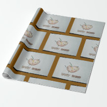 Joyeux papier d'enveloppement de pommes de terre