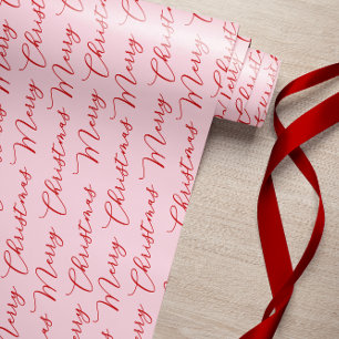 Papier Cadeau Joyeux papier d'enveloppement de script de Noël