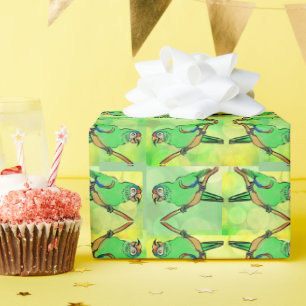 Papier Cadeau Joyeux perroquet
