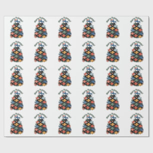 Papier Cadeau Joyeux Poissons de Noël Poisson Drôle Pêche