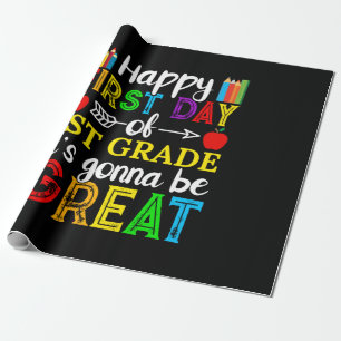 Papier Cadeau Joyeux Premier Jour De Première Année