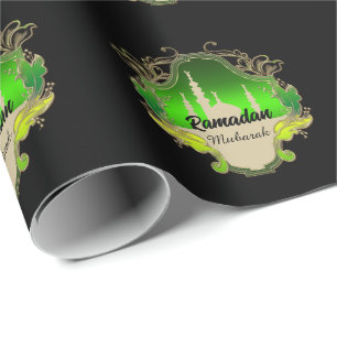 Papier Cadeau Joyeux Ramadan Moubarak Kareem 2024