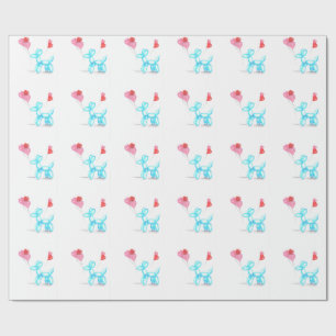 Papier Cadeau Joyeux Saint Valentin Amour