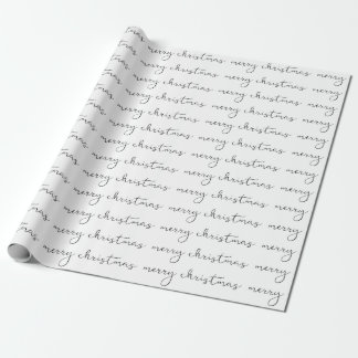 Papier Cadeau joyeux script de noël
