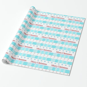 Papier Cadeau Joyeux Sucres de canne de Noël Snowflakes Papier c
