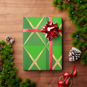 Papier Cadeau Joyoux Noel Vert