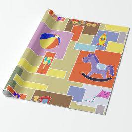 Papier Cadeau Juguetes de Colores