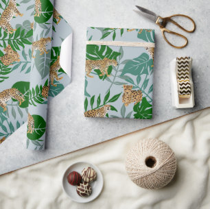 Papier Cadeau Jungle exotique de Leo