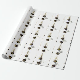 Papier Cadeau Just Here for the Boos. Haunted Black Onion