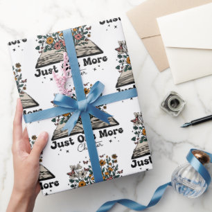 Papier Cadeau Just One More Chapter Floral Book