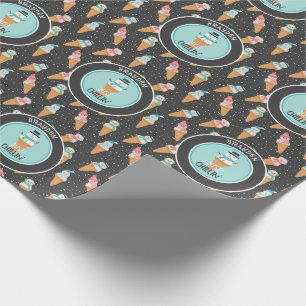 Papier Cadeau Juste Chillin Funky Snowman Snow Cone hiver