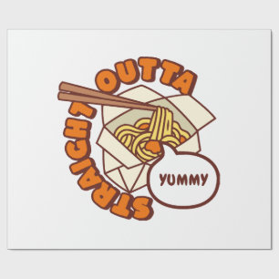 Papier Cadeau Juste En Dehors De Yummy Ramen nouilles
