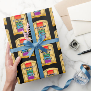 Papier Cadeau Juste En Dehors Du Closet