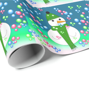 Papier Cadeau Juste en train de souffler des bulles