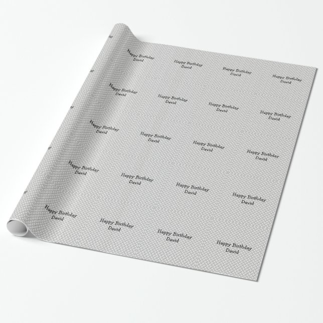 Papier Cadeau Juste pour le plat de diamant des hommes (Déroulé)