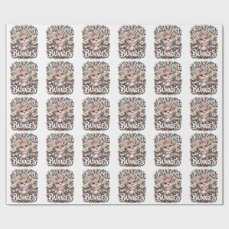 Papier Cadeau Juste Une Fille Qui Aime Les Lapins Mignon Amoureu