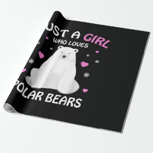 Papier Cadeau Juste Une Fille Qui Aime Les Ours Polaires Les Fil