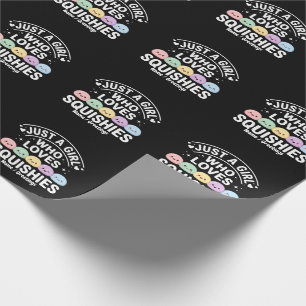 Papier Cadeau Juste Une Fille Qui Aime Les Squishies - Kawaii Pa