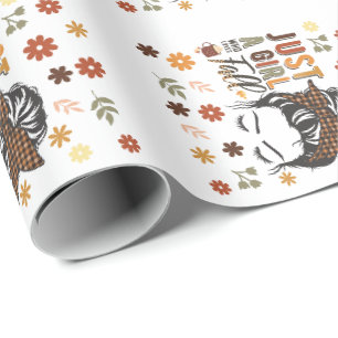 Papier Cadeau Juste Une Fille Qui Aime Une Chute