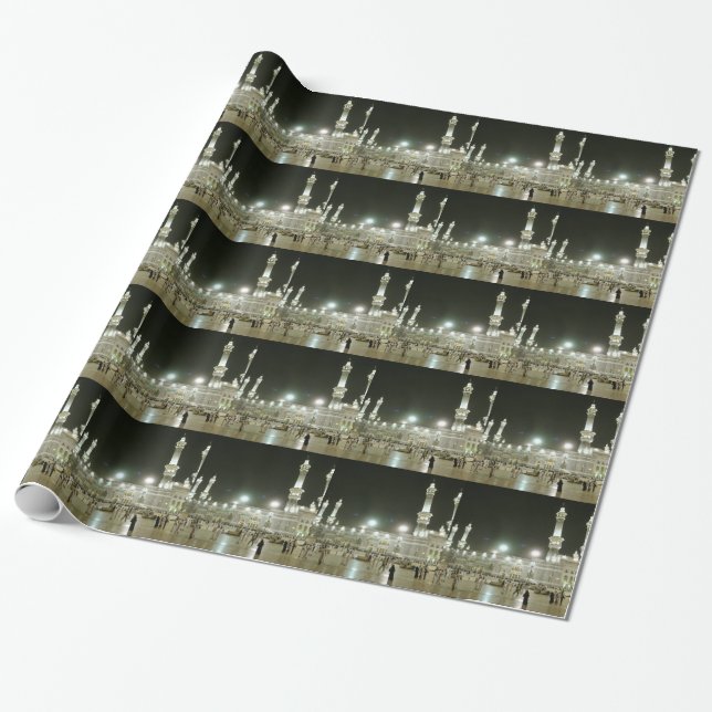Papier Cadeau Kaaba Kaba La Mecque Mecque Islam Allah Musulman (Déroulé)