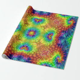 Papier Cadeau Kaléidoscope vintage de fractale de ciel de