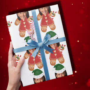 Papier Cadeau Kamala Harris Personnalisé Photo Visage Femme En P