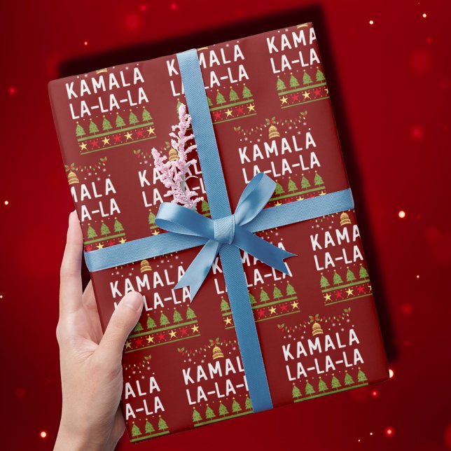 Papier Cadeau Kamala La La La Funny Harris Noël laid (Créateur téléchargé)