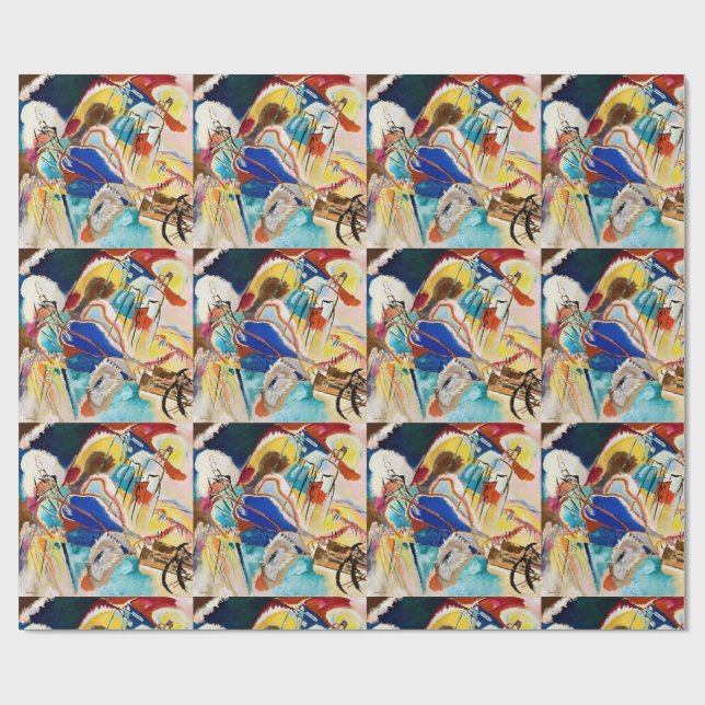 Papier Cadeau Kandinsky Moderne peinture Abstraite (Plat)