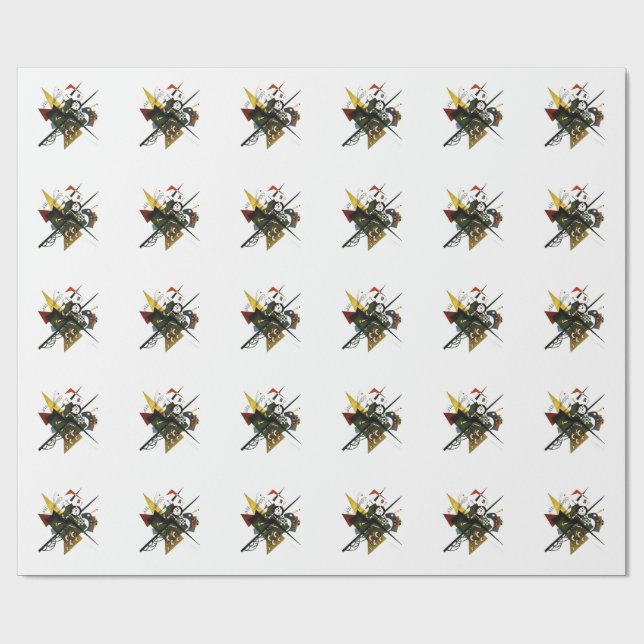 Papier Cadeau Kandinsky On White II - Art Expressionniste Abstra (Plat)