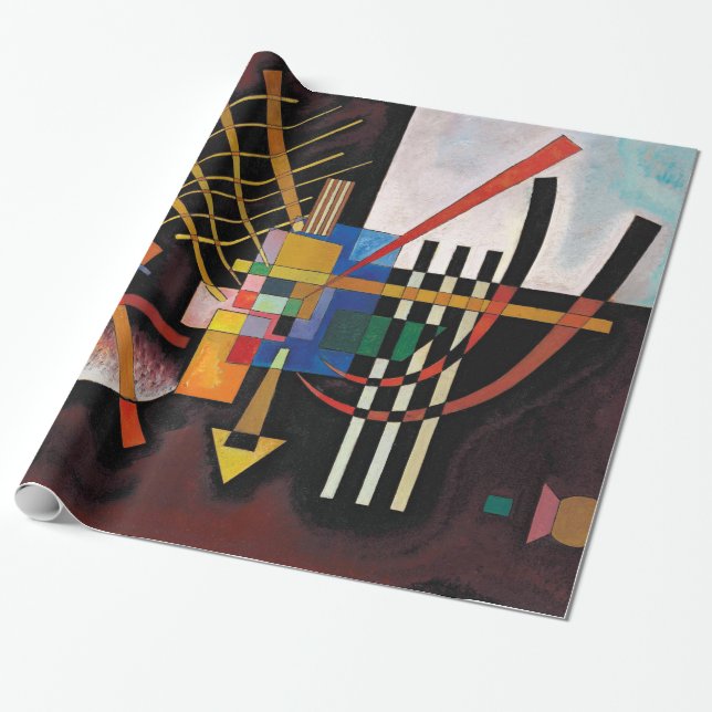 Papier Cadeau Kandinsky peinture Abstraite oeuvre classique (Déroulé)