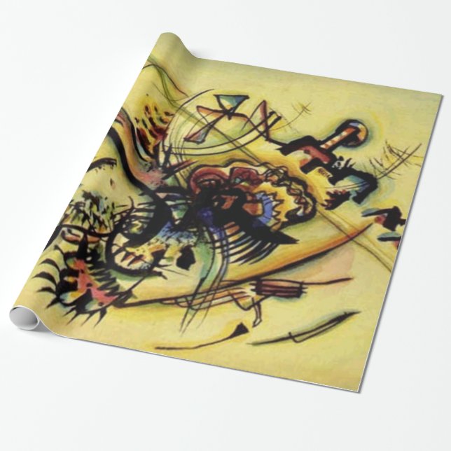 Papier Cadeau Kandinsky Points Peinture en toile Abstraite (Déroulé)