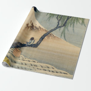 Papier Cadeau Katsushika Hokusai - Garçon regardant le Mont Fuji