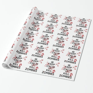 Papier Cadeau Keep Calm and Kill Zombies