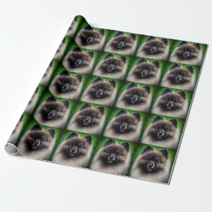 Papier Cadeau Keeshond Dog en tenue de jour St. Patrick
