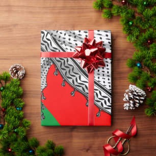 Papier Cadeau Keffiyeh Écharpe palestinienne tissu traditionnel