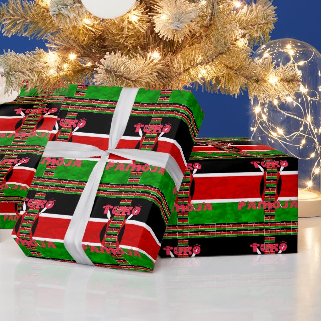 Papier Cadeau Kenya Tuko Pamoja (Vacances)