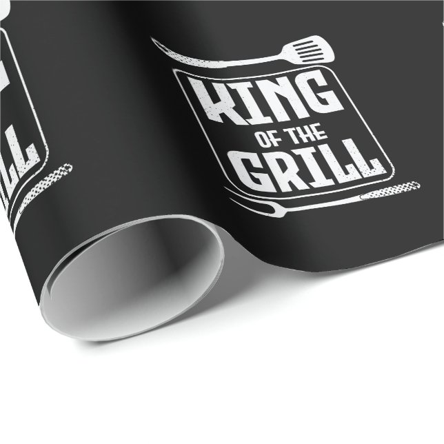 Papier Cadeau King of the GRILL (Coin rond)