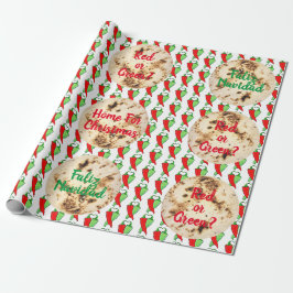 Papier Cadeau Kitsch Faliz Navidad Tortilla Chili Votre Texte