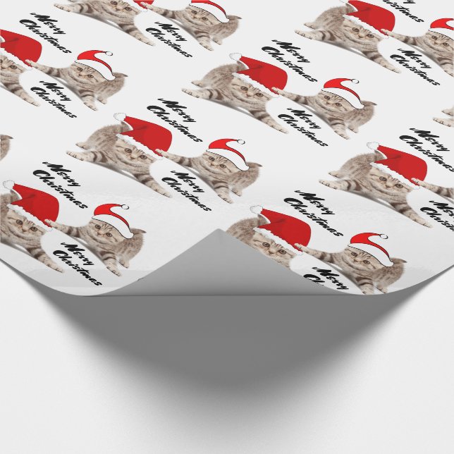 Papier Cadeau Kittens de Noël (Coin)