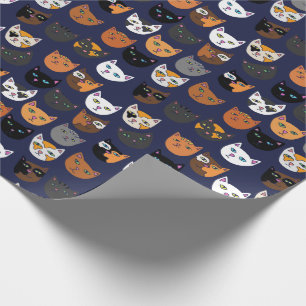 Papier Cadeau Kitty Chats partout motif