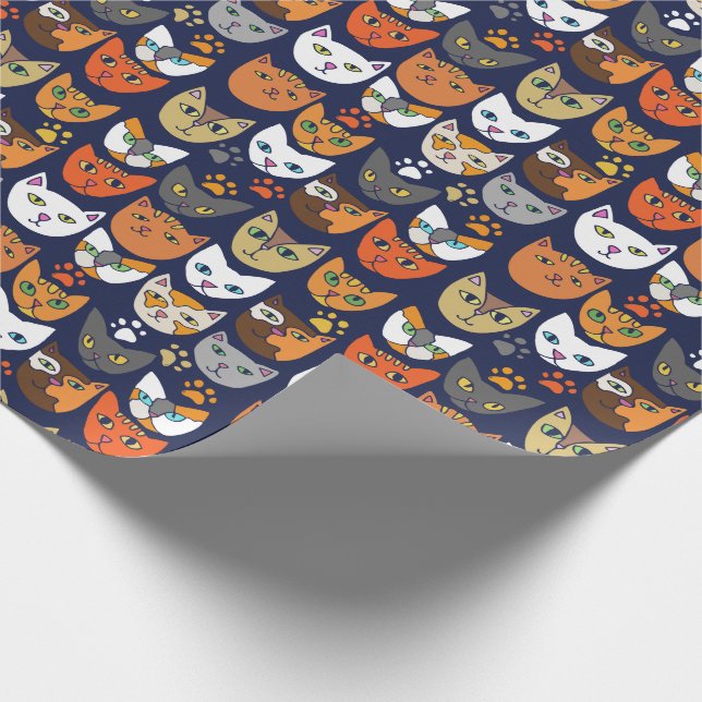 Papier Cadeau Kitty Chats Quotidien Caturday (Coin)