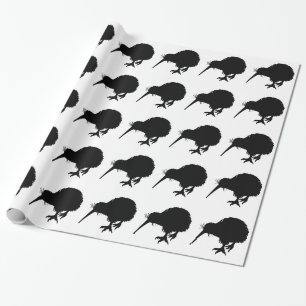 Papier Cadeau Kiwi Bird Silhouette