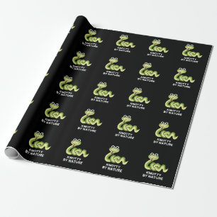 Papier Cadeau Knoty By Nature Funny Snake Pun Dark BG