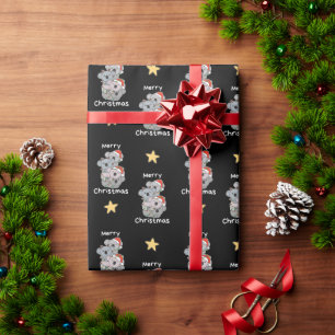 Papier Cadeau Koala Arbre de Noël Animaux de Noël Koalas