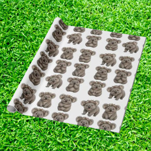 Papier Cadeau koalas australiens joueurs