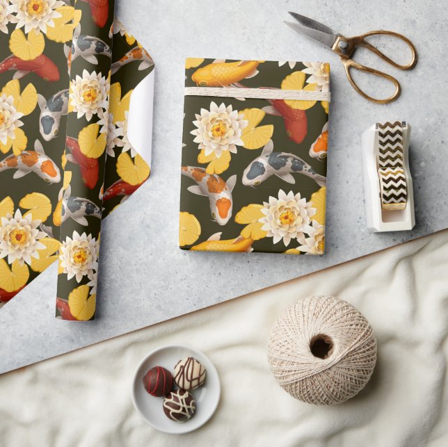 Papier Cadeau Koi Fish Pond (Artisanat)