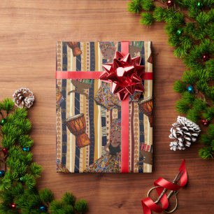 Papier Cadeau Kwanza, Kente, Enveloppement de cadeaux