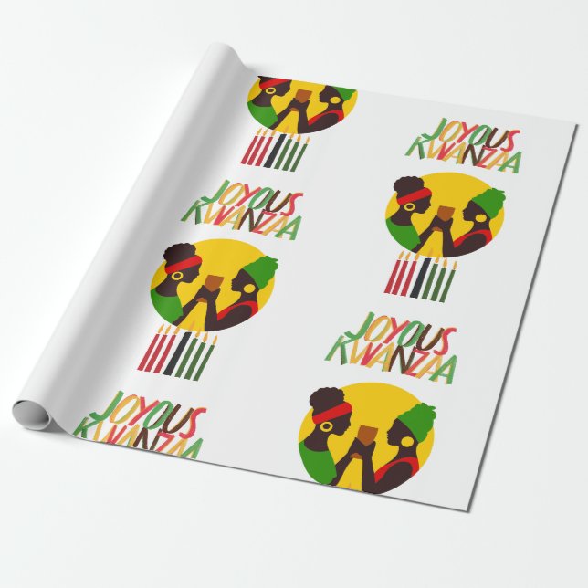Papier cadeau Kwanzaa (Déroulé)